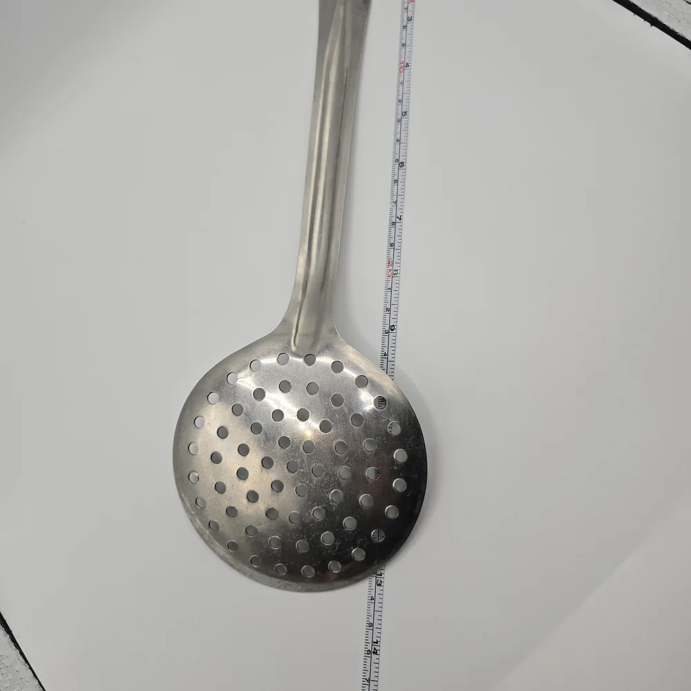 Stainless Skimmer Strainer Spoon Inox Rostfrei Utensil Heavy Duty 13.5” Long